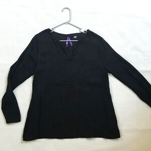 Seraphine black maternity blouse- size 6